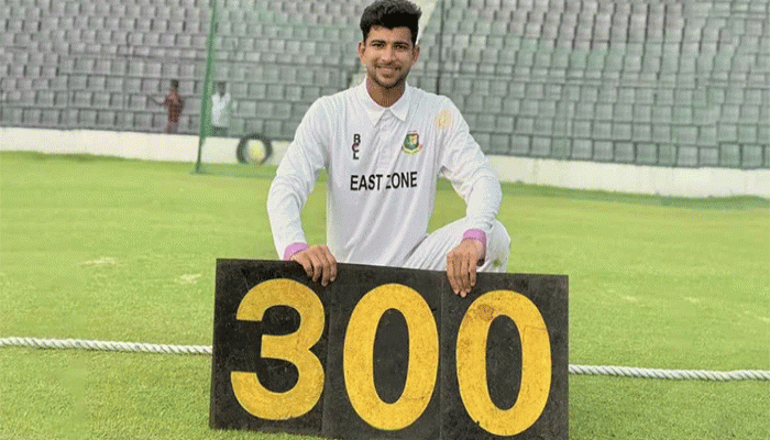 নাঈমের অনন্য ‘ট্রিপল সেঞ্চুরি’