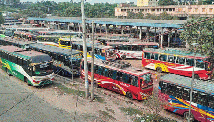 জ্বালানি তেলের দাম বাড়ায় বাসভাড়া বাড়ল