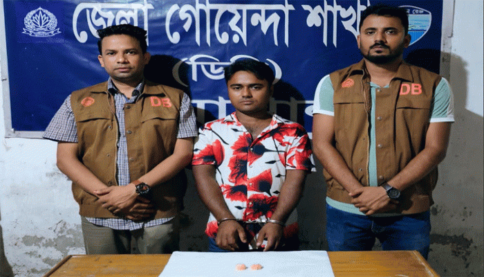 শীর্ষ সন্ত্রাসী দেলোয়ার ইয়াবাসহ ধরা পড়ল ডিবির জালে