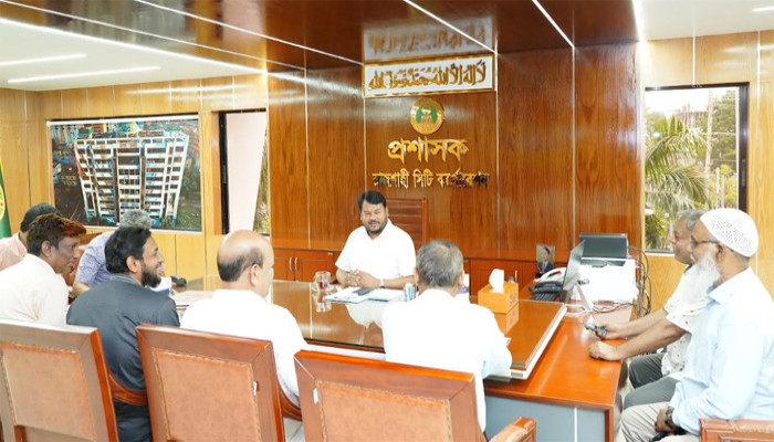 রাসিক প্রশাসকের সাথে কর্মচারী ইউনিয়নের নেতৃবৃন্দের সৌজন্য সাক্ষাৎ