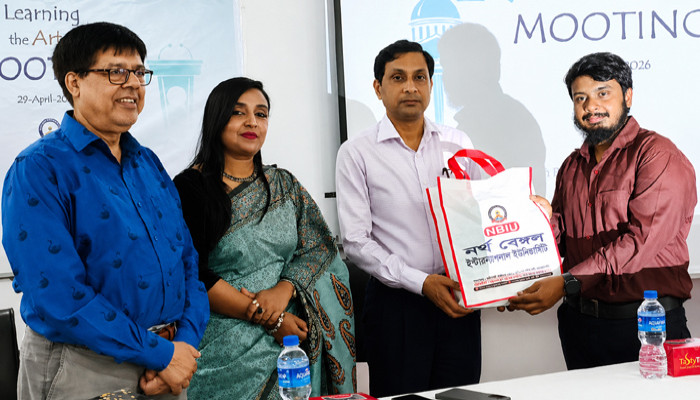 নর্থ বেঙ্গল ইন্টারন্যাশনাল ইউনিভার্সিটির আইন বিভাগের মুটিং বিষয়ক কর্মশালা