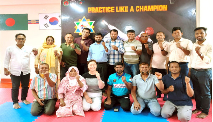 রাজশাহীতে স্কুল পর্যায়ে তায়কোয়ান্দো প্রশিক্ষণ কার্যক্রম ও কোরিয়ান ভাষা কোর্সের বিষয়ে ক্রীড়া শিক্ষকগণের সঙ্গে  মতবিনিময় সভার আয়োজন