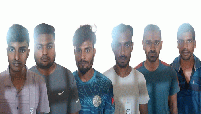 নগরীতে জুয়ার সরঞ্জাম সহ ৬ জুয়ারি গ্রেপ্তার