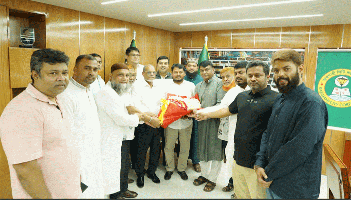 রাসিক প্রশাসকের সাথে রাজশাহী চেম্বার অব কমার্স এন্ড ইন্ডাস্ট্রির নবনির্বাচিত নেতৃবৃন্দের সৌজন্য সাক্ষাৎ