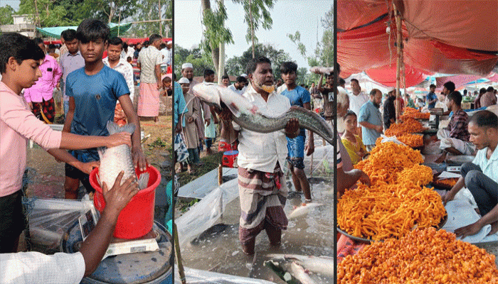 আনন্দ উৎসবে শেষ হলো সিংড়ার  বিয়াশ জামাই মেলা