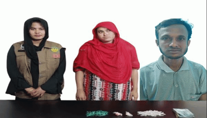 নগরীতে নারীসহ দুই মাদক কারবারী গ্রেফতার