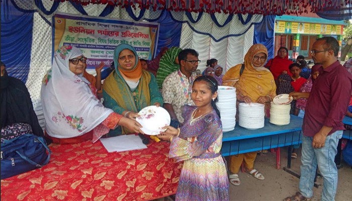খেলাধুলা ও সংস্কৃতিচর্চায় এগিয়ে যাচ্ছে শিশুরা: রাণীশংকৈলে ইউনিয়ন পর্যায়ে শিক্ষা পদক প্রতিযোগিতা