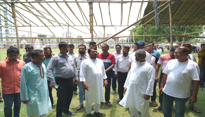 ঈদুল আজহা উপলক্ষে রাজশাহীর কেন্দ্রীয় ঈদগাহসহ ছয় স্থানে প্রস্তুতি পরিদর্শন রাসিক প্রশাসকের