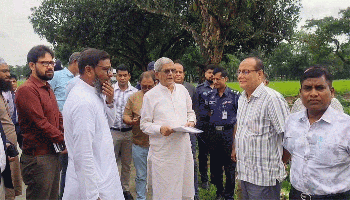 কৃষিজমি নষ্ট করে কোনো স্থাপনা তৈরি করা  হবেনা : ঠাকুরগাঁওয়ে মির্জা ফখরুল