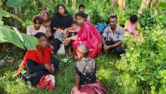 দর্শনা সীমান্তে নারী-শিশুসহ আটক ১০