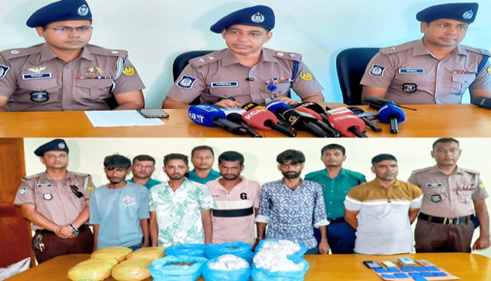 রাজশাহীতে  বিপুল পরিমান ইয়াবা গাঁজাসহ গ্রেফতার ৫ মাদক কারবারী