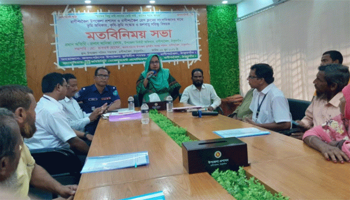 রাণীশংকৈলে ভূমি অধিকার -সংস্কার ও জলবায়ু সহিষ্ণু বিষয়ক মতবিনিময়