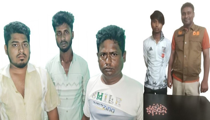 নগরীতে চোলাইমদ ও ট্যাপেন্টাডল সহ মাদক কারবারী গ্রেফতার ৪