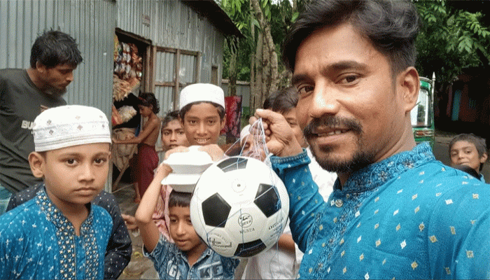 বাবার পথ অনুসরণ করলেন প্রথম শ্রেণীর শিশু শিক্ষার্থী ঝিনুক