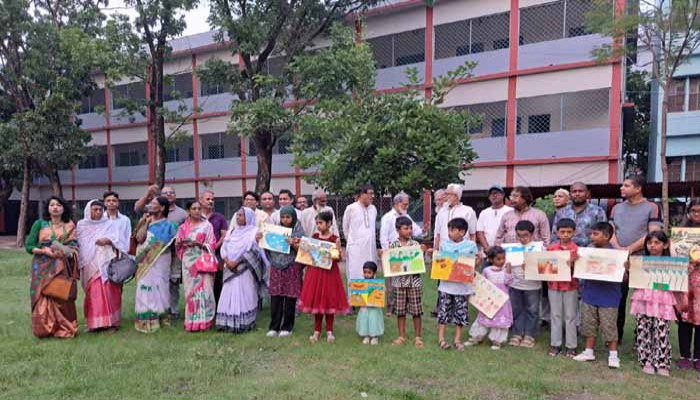 চিত্রাংকন প্রতিযোগিতা - ফারাক্কার প্রভাবে মৃতপ্রায় রাজশাহী