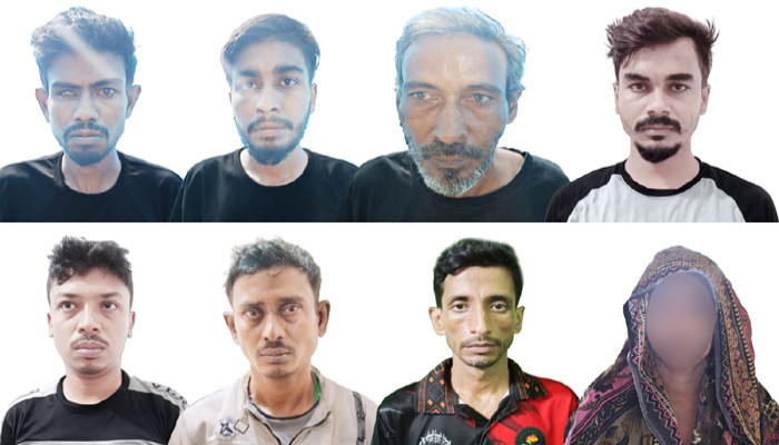 নগরীতে নারীসহ মাদক কারবারী গ্রেফতার ৮