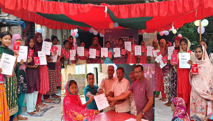 রাণীশংকৈলে ব্র্যাকের স্বপ্নসারথি কিশোরী দলের সমাপনী