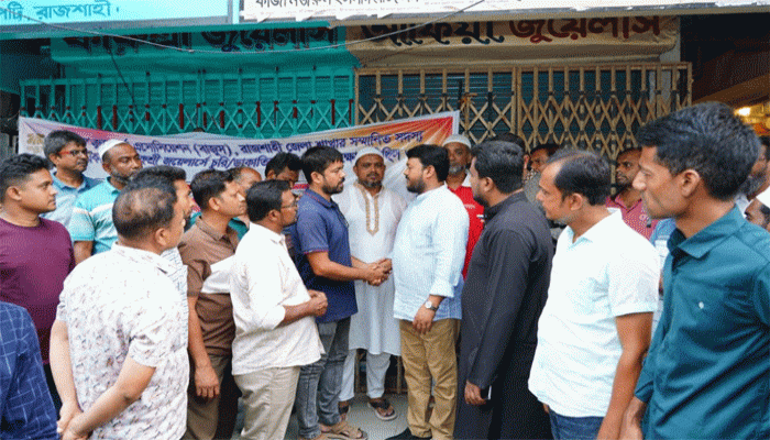 কারুশ্রী জুয়েলার্স’-এ সংঘটিত চাঞ্চল্যকর চুরির ঘটনাস্থল পরিদর্শনে রাসিক প্রশাসক