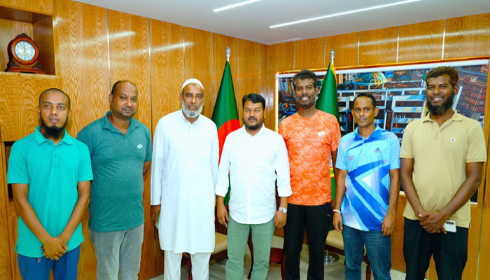 রাজশাহী বধির ফোরামের নেতৃবৃন্দের সঙ্গে সিটি কর্পোরেশনের প্রশাসকের সৌজন্য সাক্ষাৎ