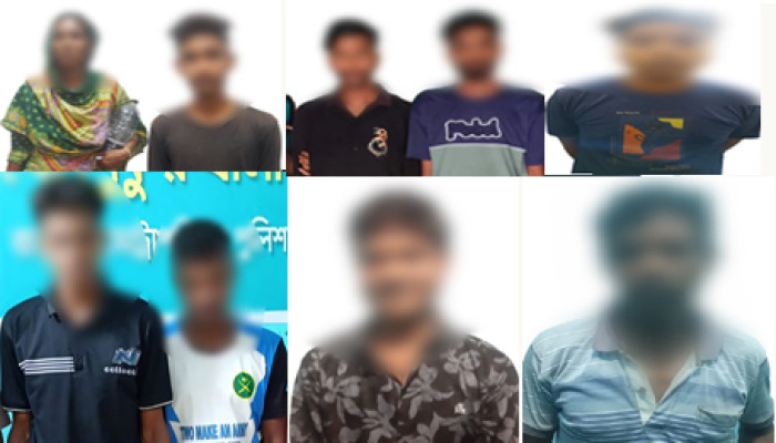 নগরীর ৬ থানা পুলিশের অভিযানে মাদক কারবারি ও সেবনকারী গ্রেফতার ৯