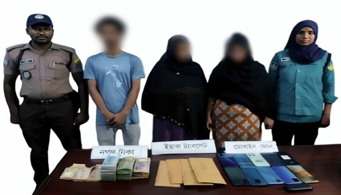 রাজশাহীতে ইয়াবা ও নারীসহ তিন মাদক কারবারি গ্রেপ্তার