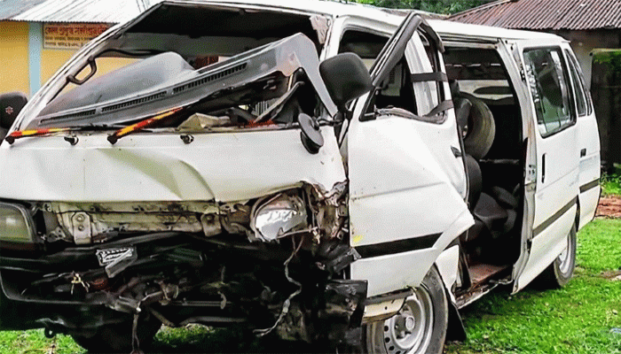 বরযাত্রীবাহী মাইক্রোবাসের ভয়াবহ দুর্ঘটনা, আহত ১৩