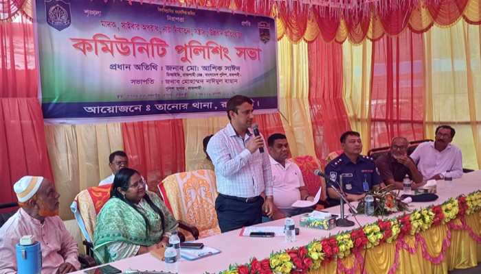 তানোরে কমিউনিটি পুলিশিং সভা