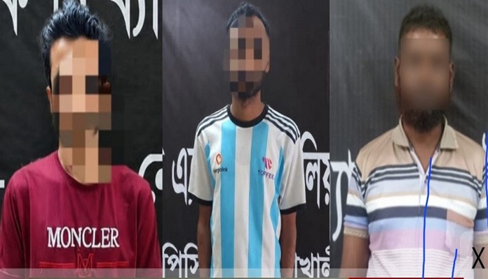 নোয়াখালীতে তিন হত্যা মামলার তিন আসামি গ্রেপ্তার