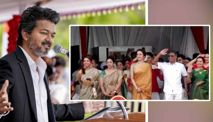 স্বাধীনতা দিবসের অনুষ্ঠানে মুখ্যমন্ত্রী বিজয়ের বাবা-মায়ের পাশেই তৃষা, দর্শকাসনের প্রথম সারিতে অভিনেত্রী