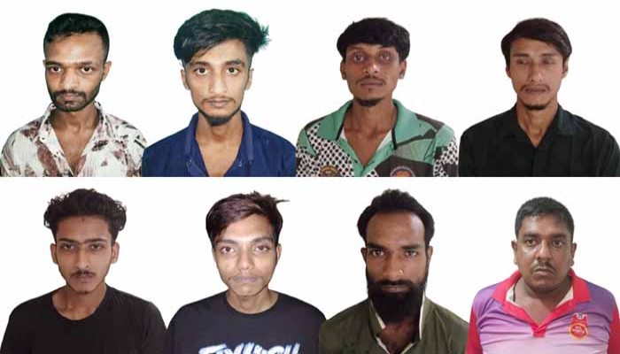 মহানগরীজুড়ে  মাদকবিরোধী অভিযানে গ্রেপ্তার ৮