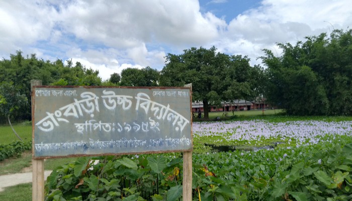 টিনের চালে ঝরে পানি ৩০ বছরেও পায়নি সরকারি বরাদ্দ রাণীশংকৈলের ভাংবাড়ী উচ্চ বিদ্যালয়