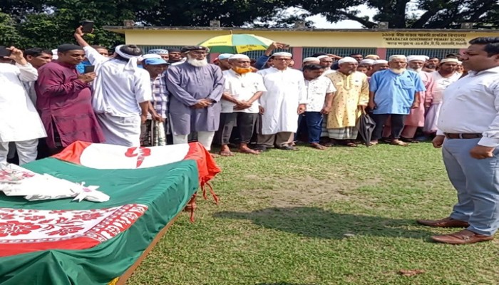 রাষ্ট্রীয় মর্যাদায় চিরনিদ্রায় আত্রাইয়ের বীর মুক্তিযোদ্ধা মাছিম উদ্দিন