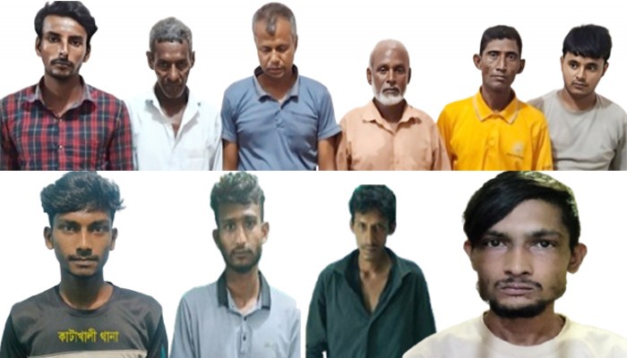 মহানগরীজুড়ে পৃথক অভিযানে জুয়া ও মাদক কারবারী গ্রেফতার ১০