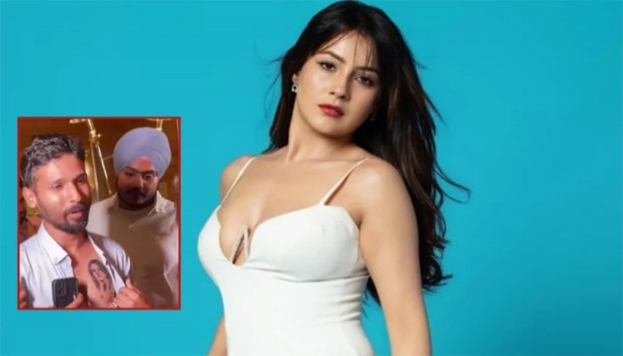 অবাক শেহনাজ গিল ভক্তের বুকে নিজের চেহারা