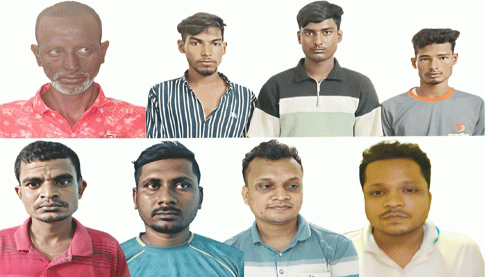 রাজশাহী মহানগরীতে ৮ মাদক কারবারী গ্রেপ্তার