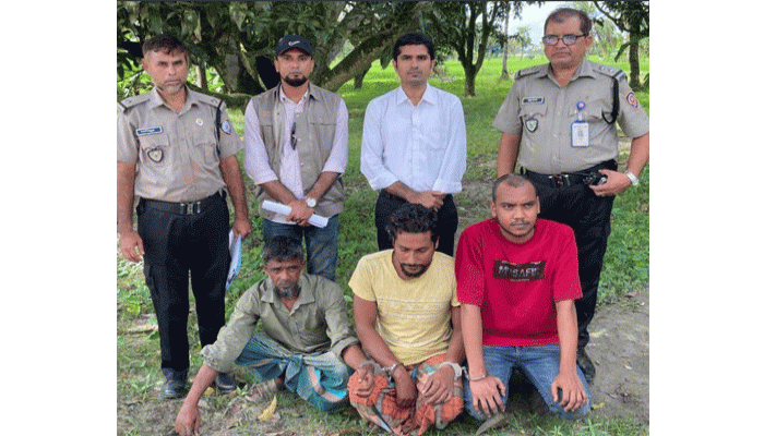 পুঠিয়ায় মাদকবিরোধী অভিযানে আটক ৩