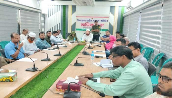বাঘায় আইনশৃঙ্খলা কমিটির মাসিক সভা অনুষ্ঠিত