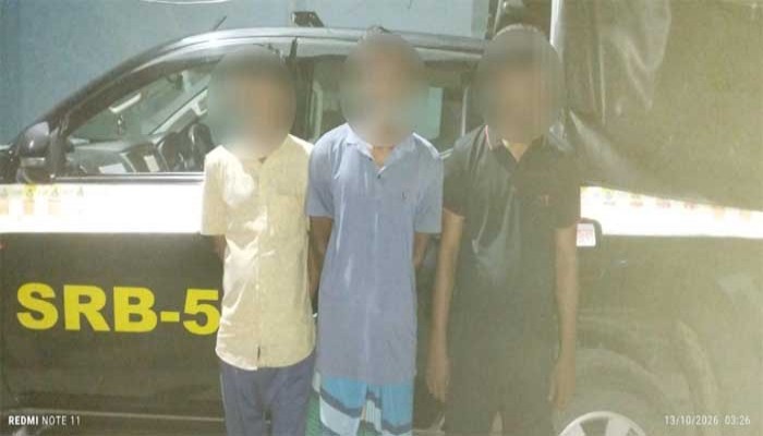 ভ্যানচালককে কুপিয়ে ভ্যান-টাকা-ফোন ছিনতাই, তিনজন গ্রেপ্তার