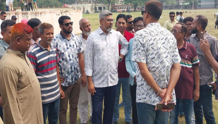 তারেক রহমানের রাজশাহী সফর ঘিরে মাদরাসা মাঠ পরিদর্শক করলেন,আরডিএ চেয়ারম্যান